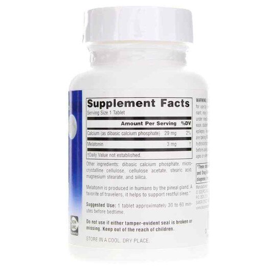Sleep Science Melatonin 3 Mg Tablets, SNN